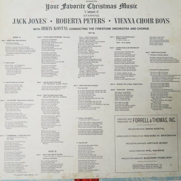 Firestone Your Favorite Christmas Music Carols 3 LP Vinyl Records - Picture 10 of 10